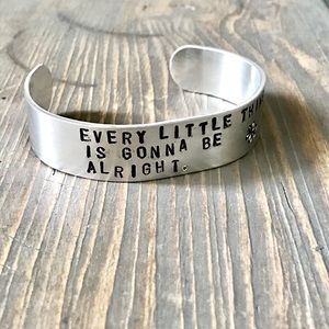 handmade Jewelry - Hand stamped adjustable metal cuff bracelet handmade Jewelry - Hand stamped adjustable metal cuff bracelet